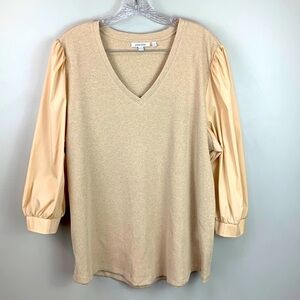 Chico’s Rib Knit V-Neck Top NEW!